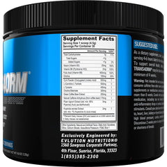 Evlution Trans4orm Blue Raz measuring scoop ready for serving precision.