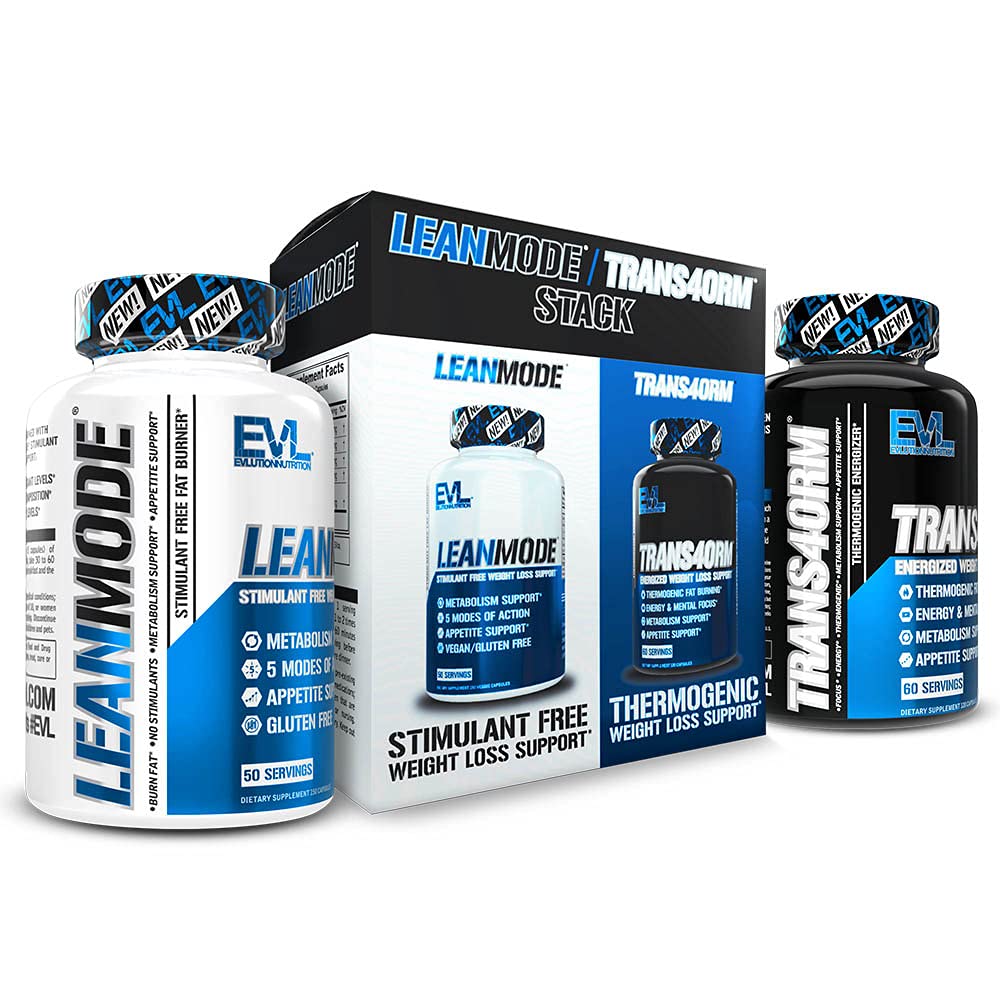 EVL Trans4orm bottle with capsules ready for energizing workouts.