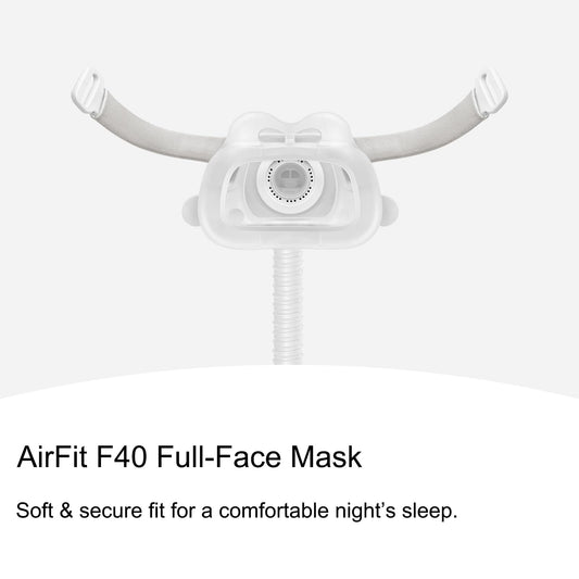 EvoClean AirFit F40 headgear offers stable fit with easy adjustments.