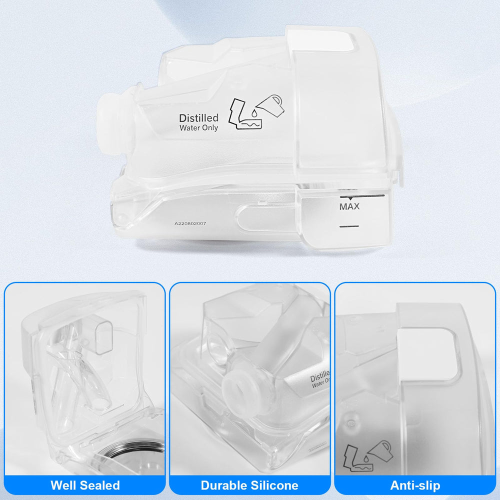 EvoClean sealed design prevents leaks for cleaner, safer sleep therapy.