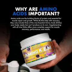 Evogen Amino K.E.M. mixed drink absorbs quickly, supporting training sessions.