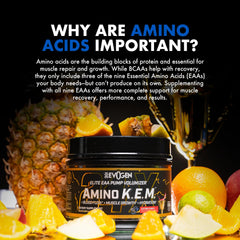 Evogen Amino K.E.M. workout scene signals performance-focused support for athletes.