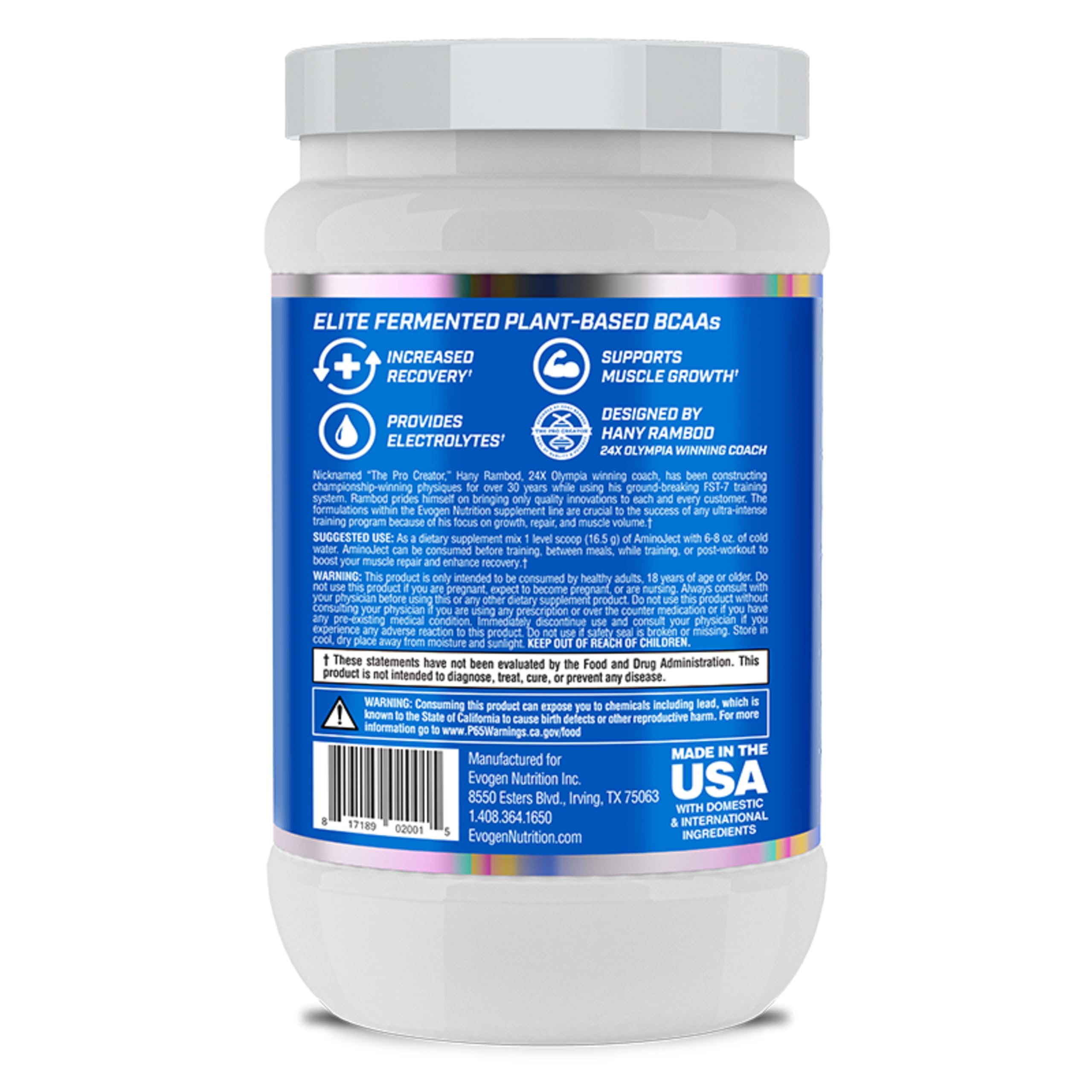 Athlete training with AminoJect supports endurance and recovery.