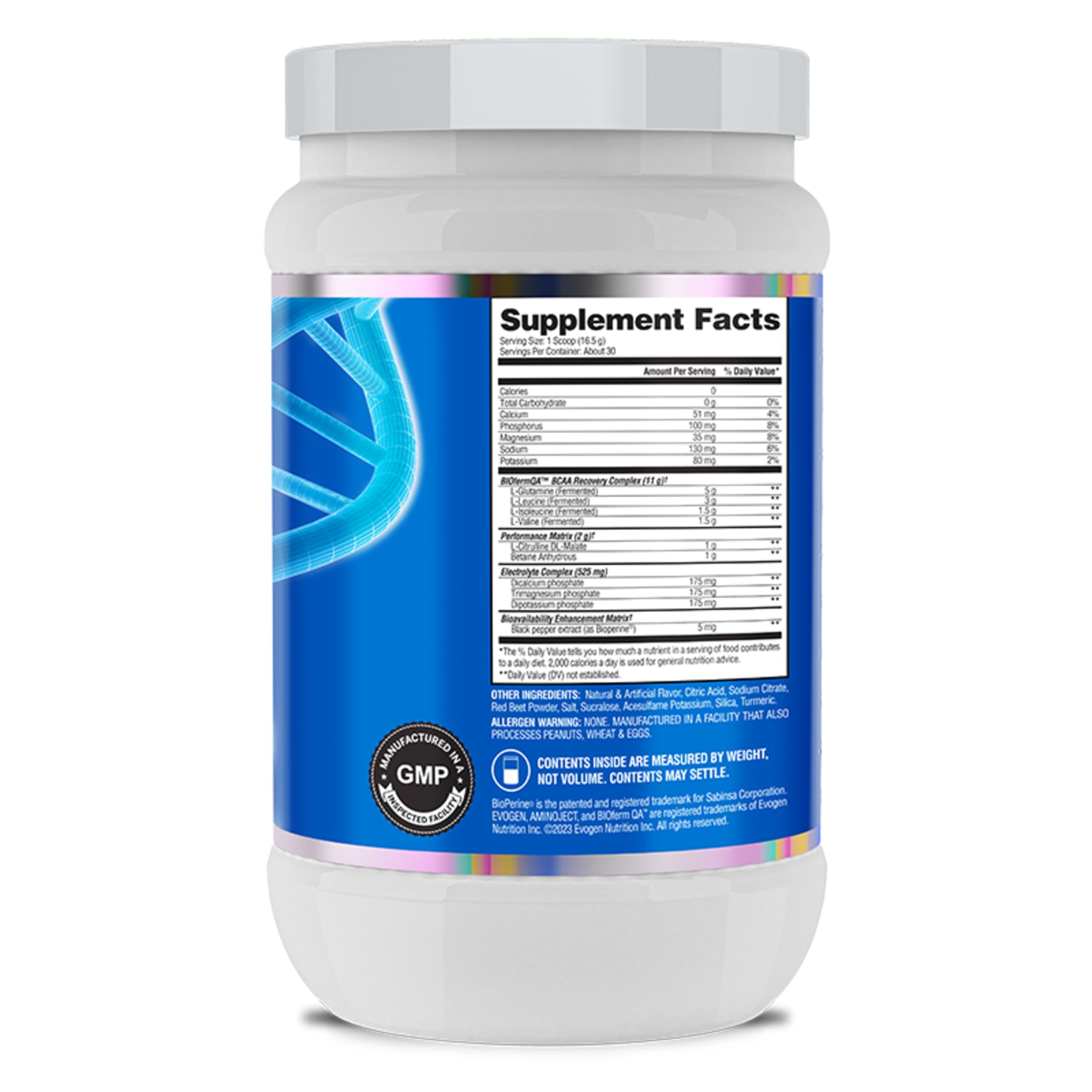 AminoJect scoop shows precise serving for workouts.