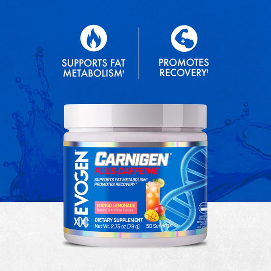 Carnigen Plus Caffeine scoop ready for precise fat metabolism support.