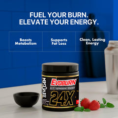 Scoop resting in Evoburn jar ready for use.