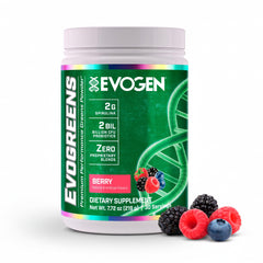 Evogen Evogreens berry bottle front for daily recovery support