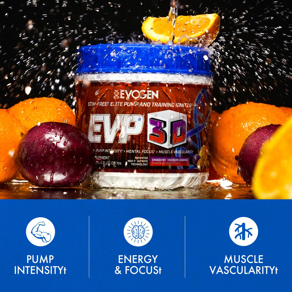 Evogen EVP 3D orange powder dispensed ready for a quick mix.