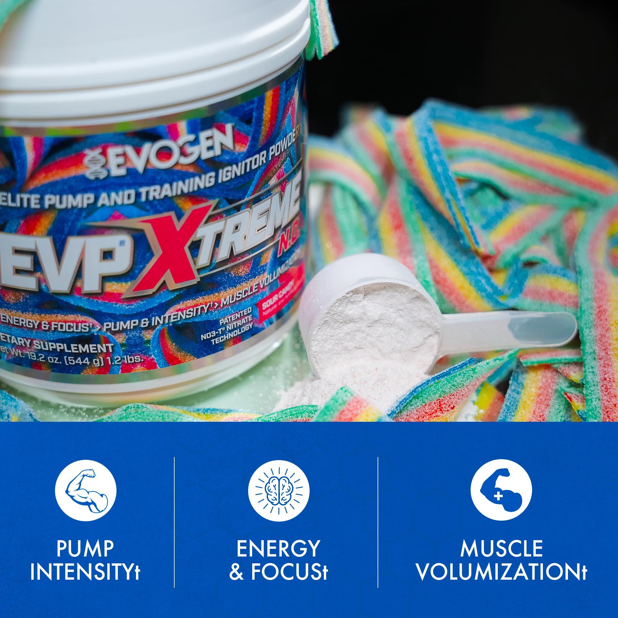 Powder being mixed in water for a sugar-free pre-workout mix.