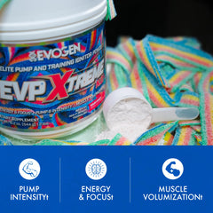 Powder being mixed in water for a sugar-free pre-workout mix.