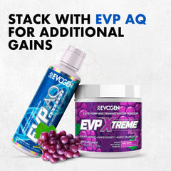 Evogen EVP 3D Juicy Grape flavor provides a refreshing pre-workout taste