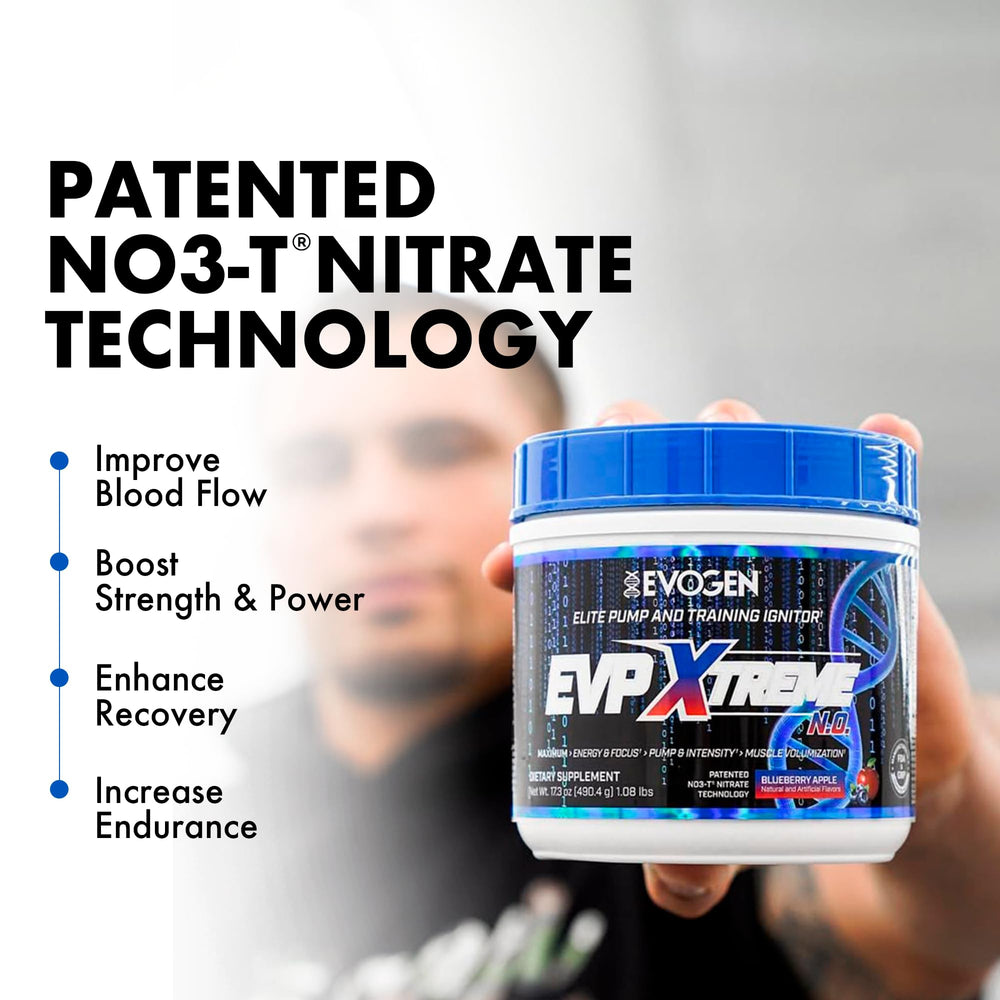 Evogen EVP Xtreme NO evokes bold focus and energy for intense sessions.