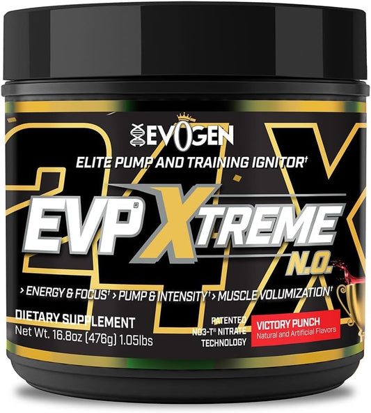 Evogen EVP Xtreme NO pump: enhanced vascularity during workouts.