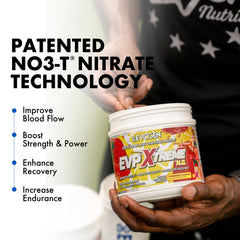 Evogen EVP Xtreme NO scoop pour showing precise serving and quick energy setup