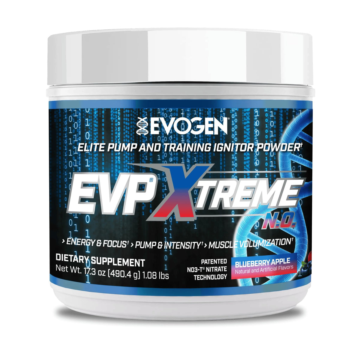 Evogen EVP Xtreme NO scoop demonstrates precise dosing for lasting workout energy.