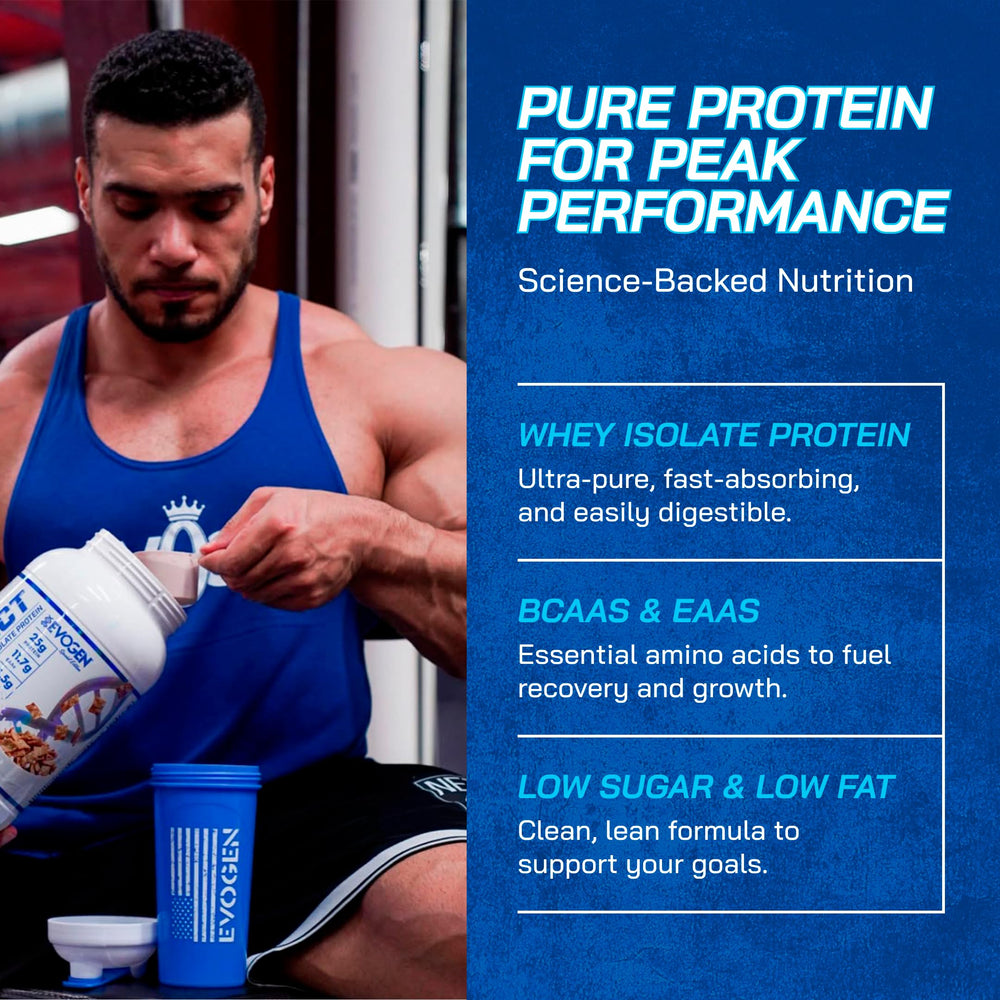 Evogen Isoject with BCAAs and EAAs supports workout recovery and performance