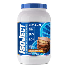 Evogen Isoject chocolate peanut butter shake promotes smooth absorption and a creamy flavor