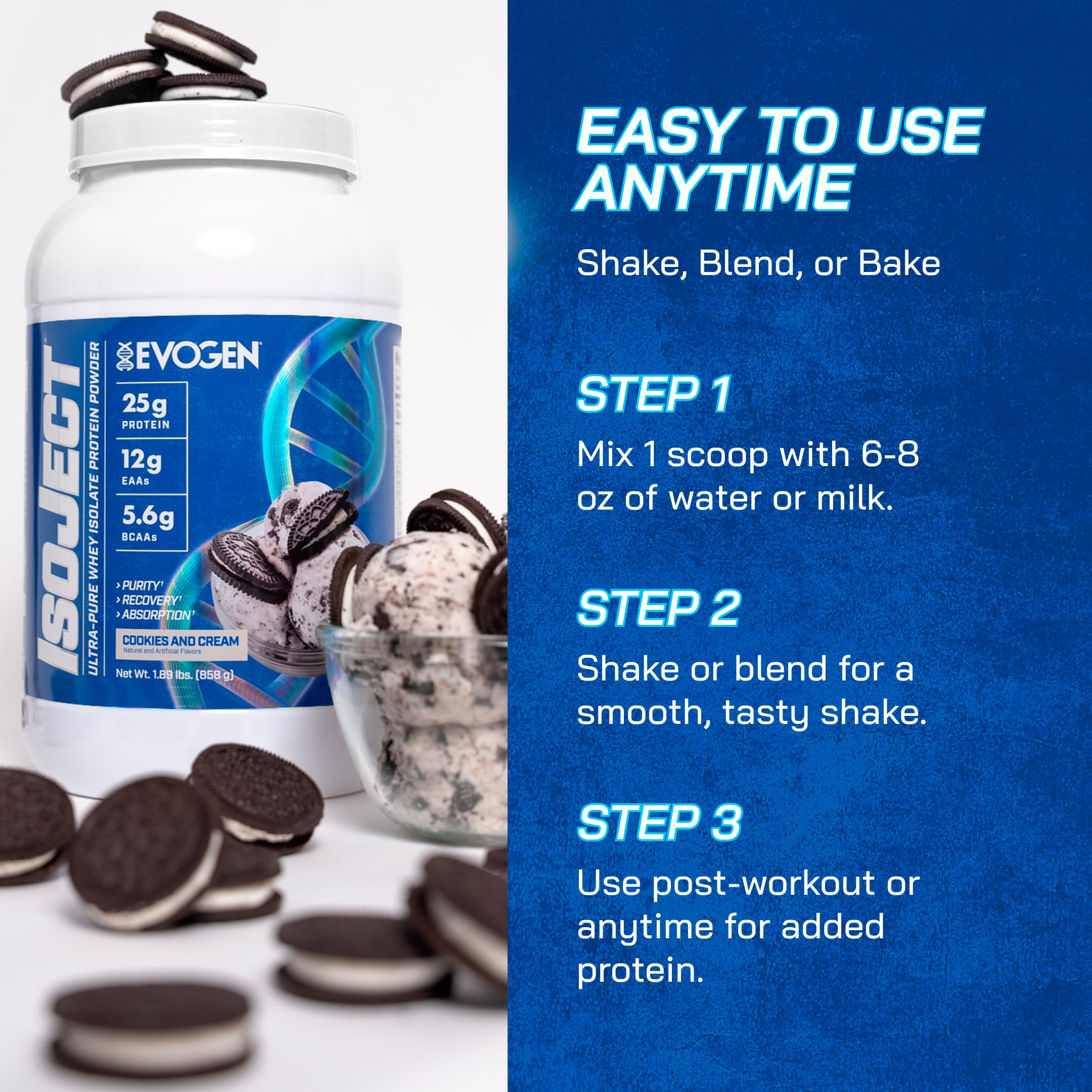 Isoject clean formula; free from fillers for everyday protein use