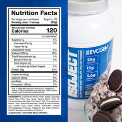 Creamy Isoject shake in a glass; post-workout nourishment with silky texture