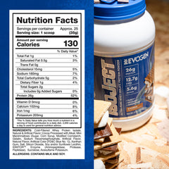 S'mores flavor Isoject scoop ready to blend into a delicious shake
