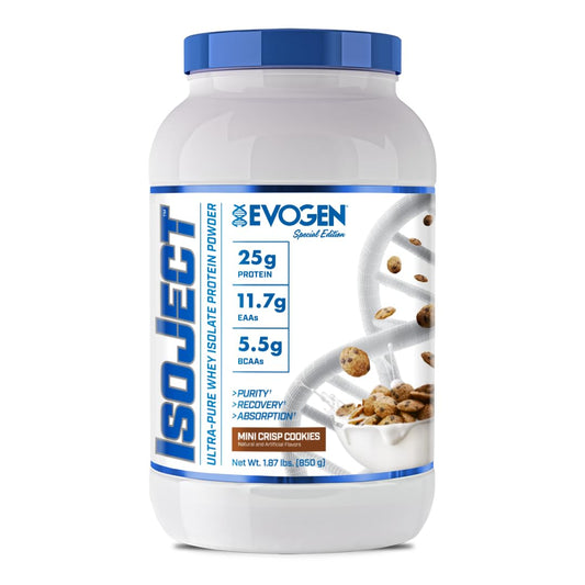 Evogen Isoject whey protein isolate powder for rapid absorption in shakes