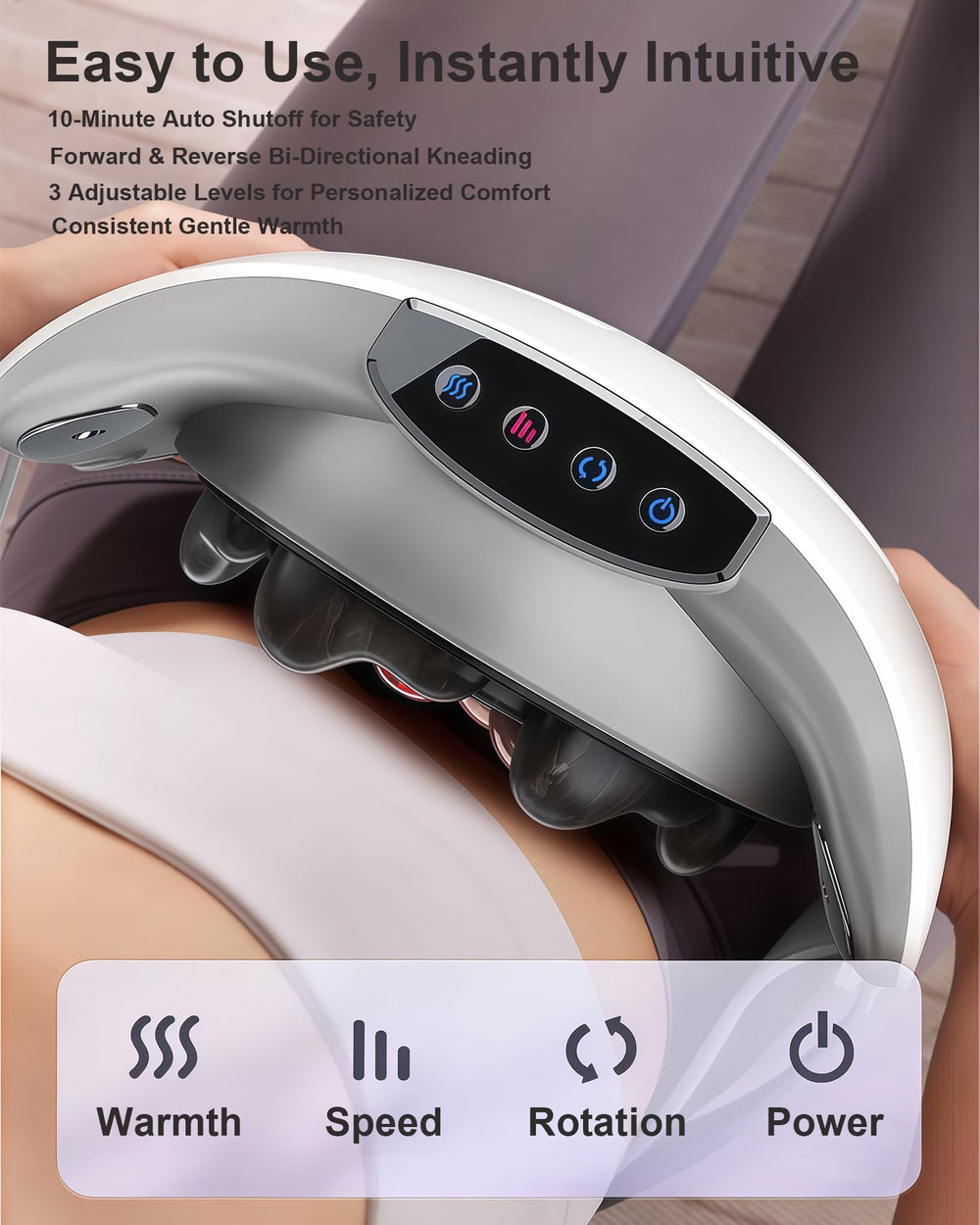 Adjustable strap on EvokeJoy Abdominal Massager Belt in use