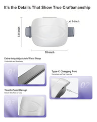 Portable EvokeJoy Abdominal Massager Belt designed for travel self care