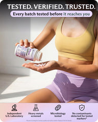 Evolance all-in-one bottle showing synergy of saffron, magnesium, and L-Theanine.
