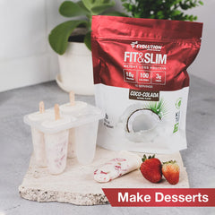Evolution Advance Fit and Slim Blend used in cookies or bars for keto snacks.