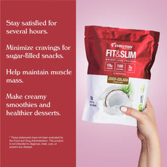Prepared shake from Evolution Advance Fit and Slim Blend in a glass.