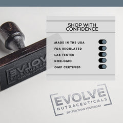 Evolve Nutraceuticals HGH Booster packaging on shelf for easy purchase
