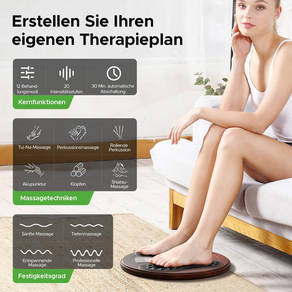 exbushwren remote control interface enables personalized foot relief.