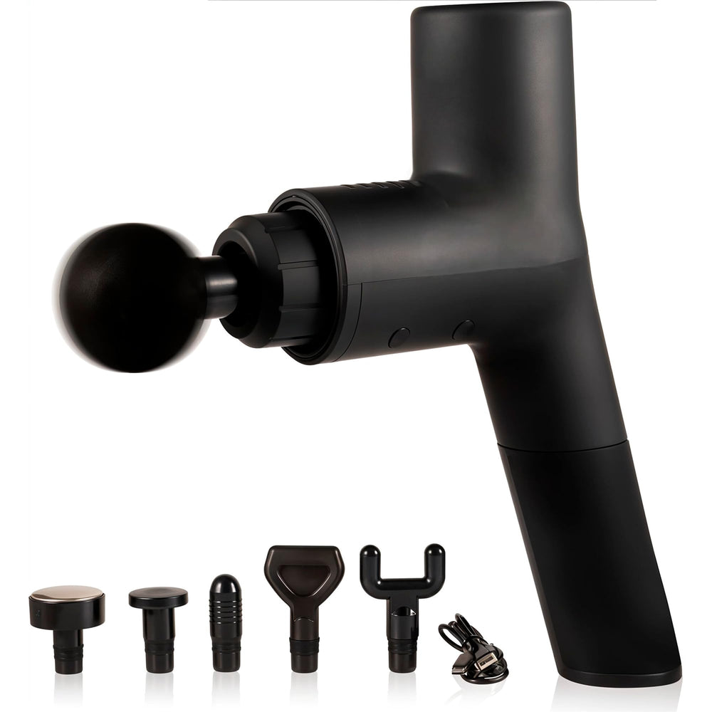 EXELLEON Deep Tissue Massage Gun full device for portable relief during workouts and travel