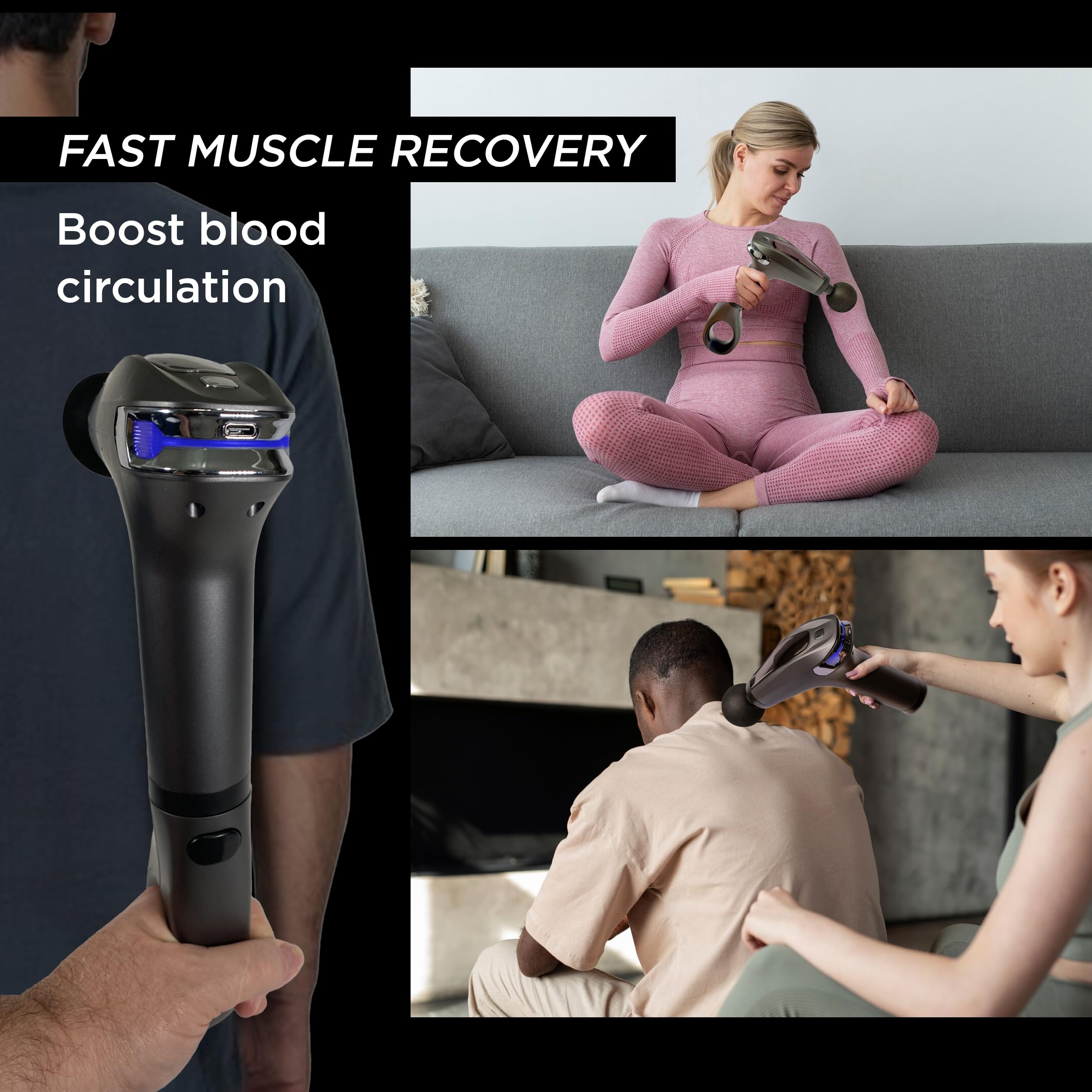 EXELLEON eight speeds tailor intensity for different muscle groups