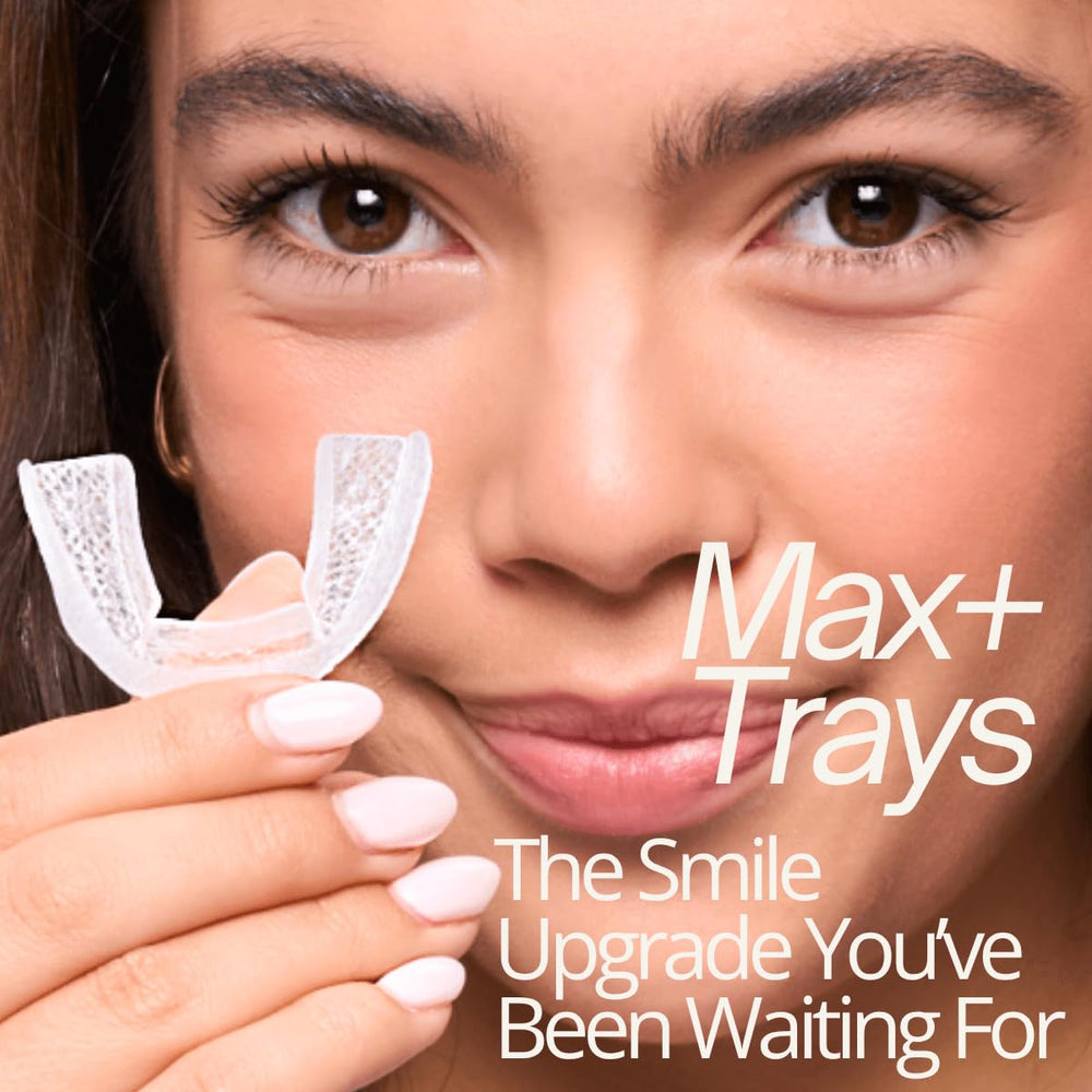 ExpertWhite Max Glow Trays bottom-teeth application with snug seal.