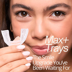 ExpertWhite Max Glow Trays bottom-teeth application with snug seal.