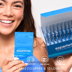 ExpertWhite Max Glow Trays on-the-go case for travel whitening.