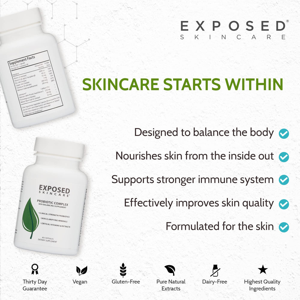 exposed skin care probiotic usa-made stamp signals domestic quality and trusted ingredients