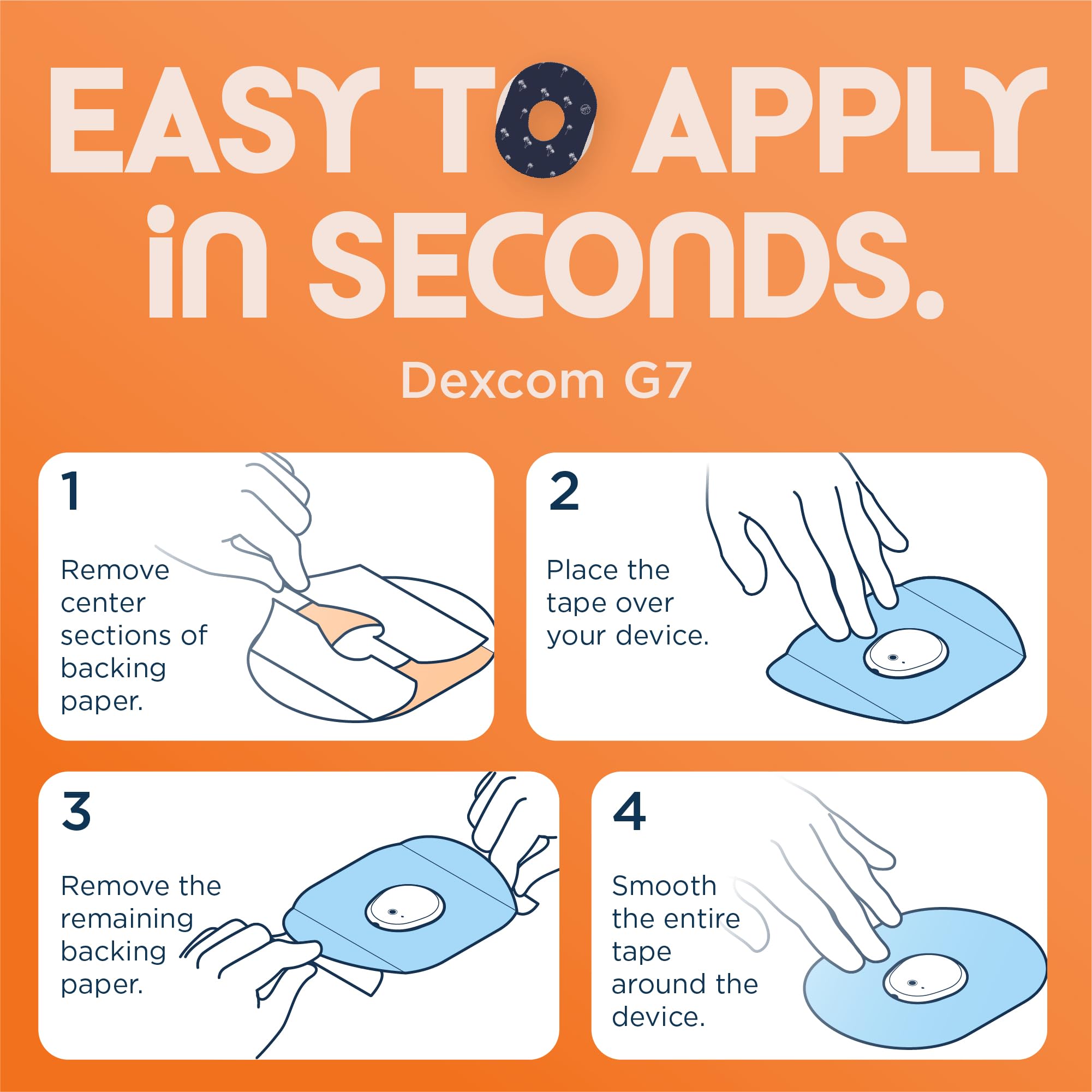 ExpressionMed secure-fit patch supports reliable CGM wear during workouts.