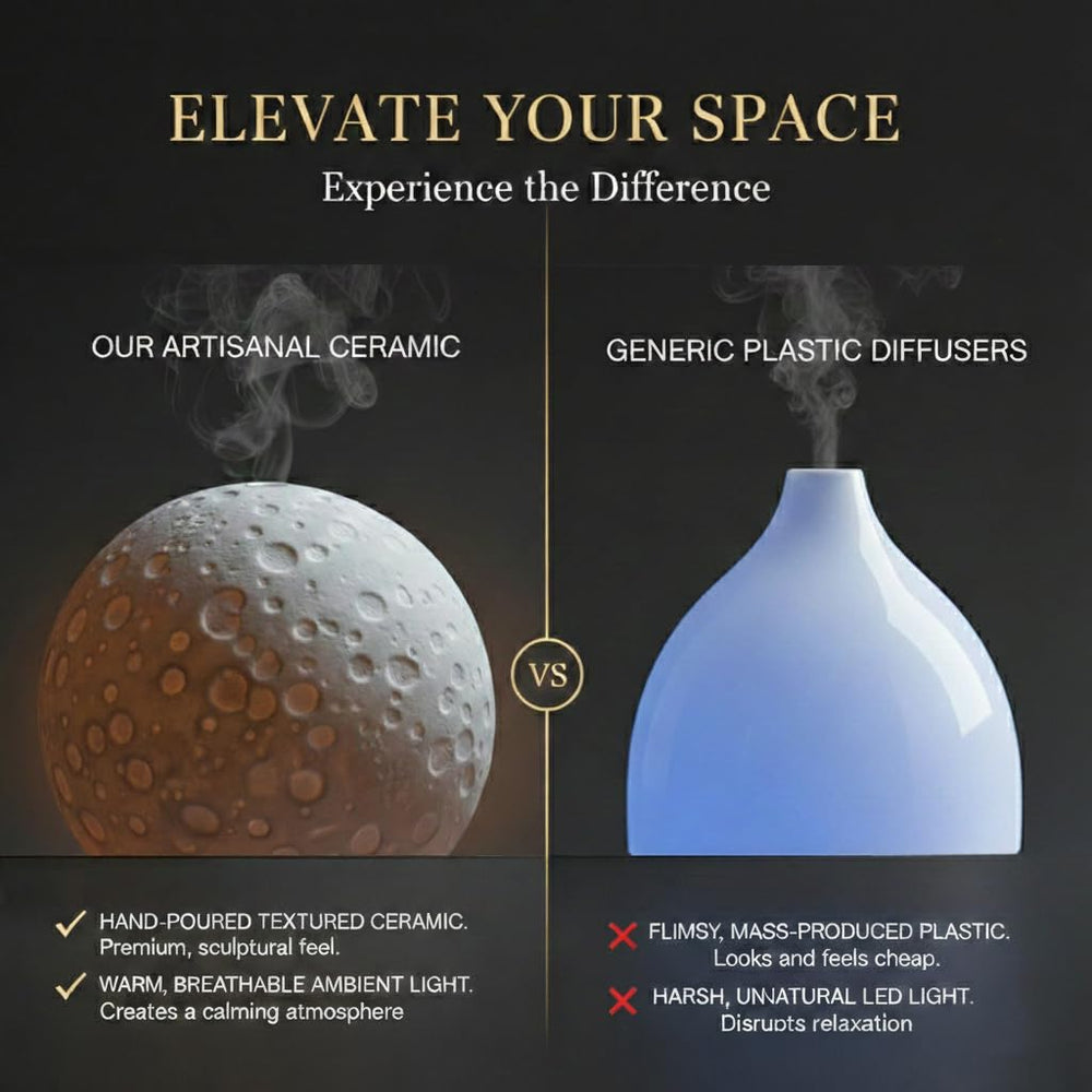 Exqline Moonlight Zen Diffuser auto-off safety feature for worry-free use