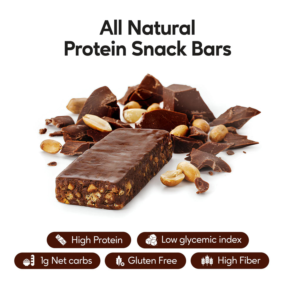 Extend Bar on shelf demonstrates convenient gluten-free snack for balanced energy.