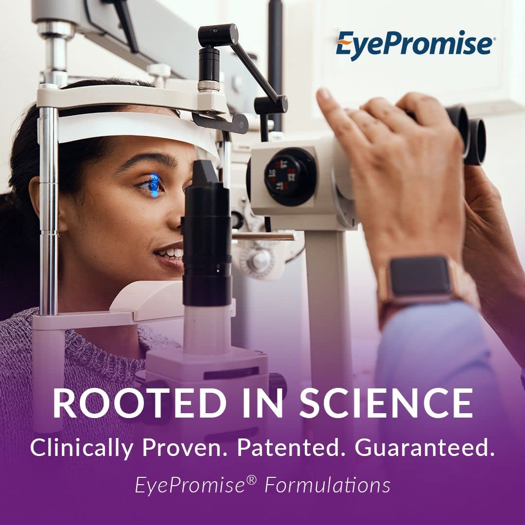EyePromise Restore label closeup highlighting zeaxanthin and lutein