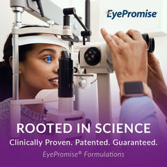 EyePromise Restore label closeup highlighting zeaxanthin and lutein