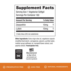 EyePromise Zeaxanthin & Lutein vision highlight graphic emphasizes vision support and clarity