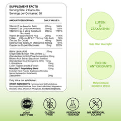 EyeScience lutein and zeaxanthin capsules for carotenoid-rich eye support