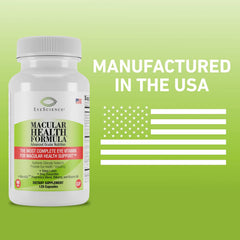 EyeScience Macular Health capsules in hand, ready for daily use