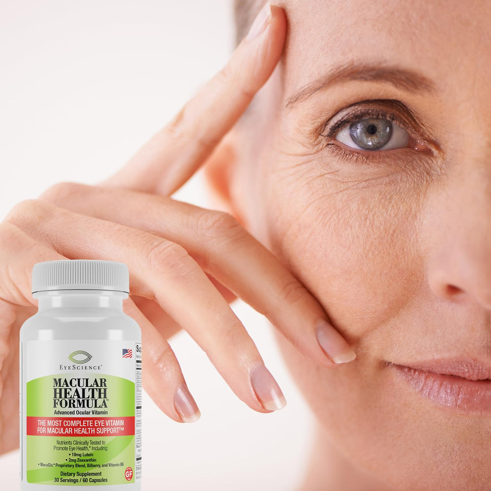 EyeScience vitamins C and E section indicating antioxidant protection