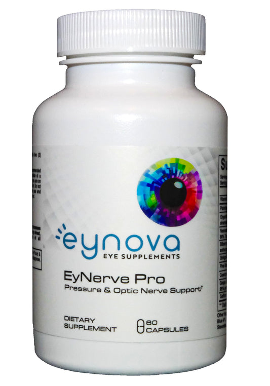 Eynova EyNerve Pro bottle front showing brand and product name for eye support.