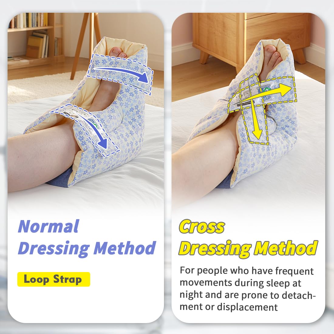 EZ Assistive elastic-strap helps prevent slipping for smaller feet