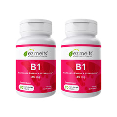 EZ Melts B1 25 mg dissolvable tablets bottle for easy daily use